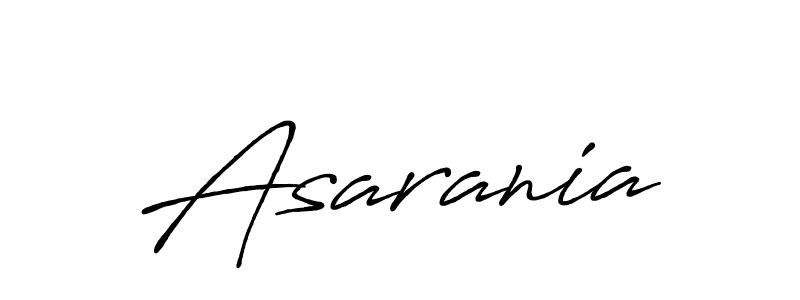 Make a beautiful signature design for name Asarania. With this signature (Antro_Vectra_Bolder) style, you can create a handwritten signature for free. Asarania signature style 7 images and pictures png