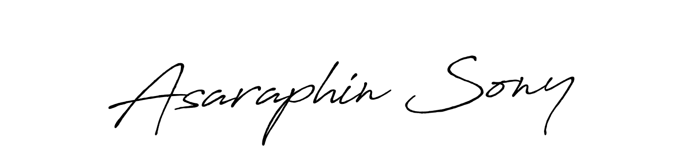 Create a beautiful signature design for name Asaraphin Sony. With this signature (Antro_Vectra_Bolder) fonts, you can make a handwritten signature for free. Asaraphin Sony signature style 7 images and pictures png