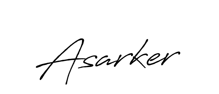 Make a beautiful signature design for name Asarker. With this signature (Antro_Vectra_Bolder) style, you can create a handwritten signature for free. Asarker signature style 7 images and pictures png