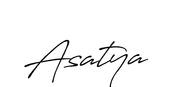 How to make Asatya signature? Antro_Vectra_Bolder is a professional autograph style. Create handwritten signature for Asatya name. Asatya signature style 7 images and pictures png