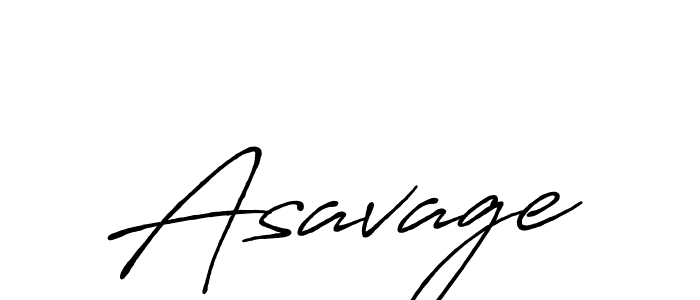 Also we have Asavage name is the best signature style. Create professional handwritten signature collection using Antro_Vectra_Bolder autograph style. Asavage signature style 7 images and pictures png