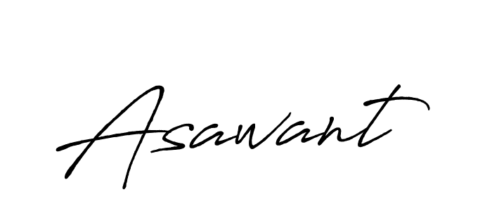 Design your own signature with our free online signature maker. With this signature software, you can create a handwritten (Antro_Vectra_Bolder) signature for name Asawant. Asawant signature style 7 images and pictures png