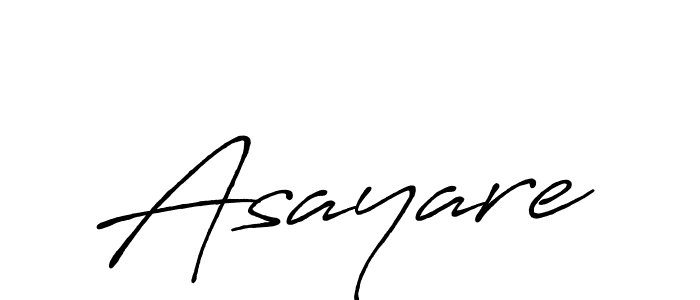 Create a beautiful signature design for name Asayare. With this signature (Antro_Vectra_Bolder) fonts, you can make a handwritten signature for free. Asayare signature style 7 images and pictures png