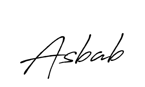 Create a beautiful signature design for name Asbab. With this signature (Antro_Vectra_Bolder) fonts, you can make a handwritten signature for free. Asbab signature style 7 images and pictures png