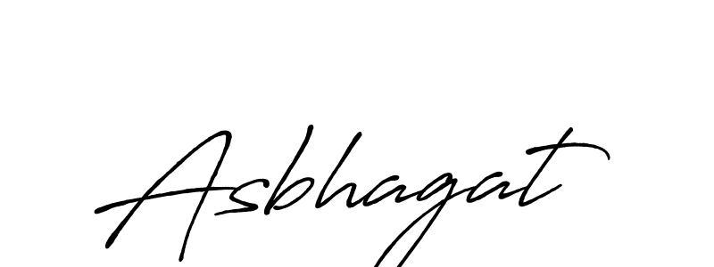 Design your own signature with our free online signature maker. With this signature software, you can create a handwritten (Antro_Vectra_Bolder) signature for name Asbhagat. Asbhagat signature style 7 images and pictures png