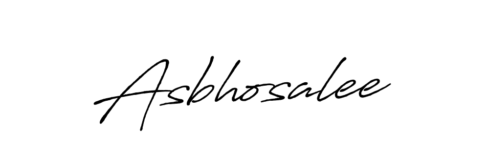 Design your own signature with our free online signature maker. With this signature software, you can create a handwritten (Antro_Vectra_Bolder) signature for name Asbhosalee. Asbhosalee signature style 7 images and pictures png