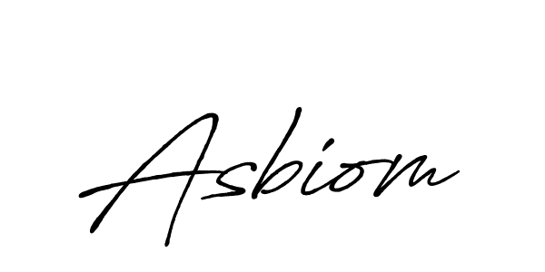 How to make Asbiom name signature. Use Antro_Vectra_Bolder style for creating short signs online. This is the latest handwritten sign. Asbiom signature style 7 images and pictures png