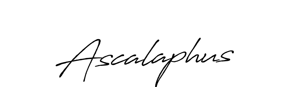 Create a beautiful signature design for name Ascalaphus. With this signature (Antro_Vectra_Bolder) fonts, you can make a handwritten signature for free. Ascalaphus signature style 7 images and pictures png