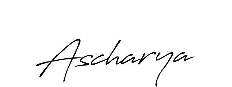 How to make Ascharya signature? Antro_Vectra_Bolder is a professional autograph style. Create handwritten signature for Ascharya name. Ascharya signature style 7 images and pictures png