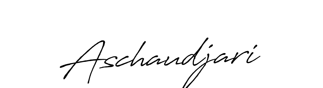 Use a signature maker to create a handwritten signature online. With this signature software, you can design (Antro_Vectra_Bolder) your own signature for name Aschaudjari. Aschaudjari signature style 7 images and pictures png