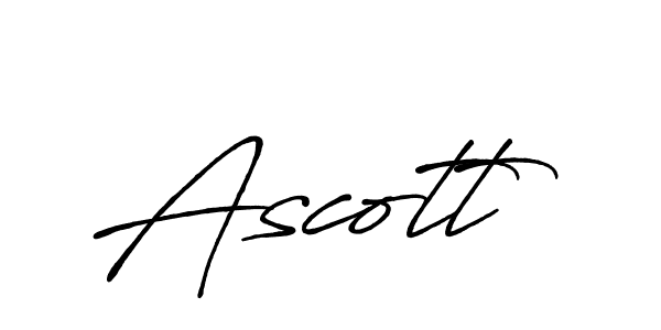 Use a signature maker to create a handwritten signature online. With this signature software, you can design (Antro_Vectra_Bolder) your own signature for name Ascott. Ascott signature style 7 images and pictures png
