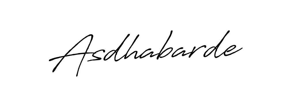 Use a signature maker to create a handwritten signature online. With this signature software, you can design (Antro_Vectra_Bolder) your own signature for name Asdhabarde. Asdhabarde signature style 7 images and pictures png