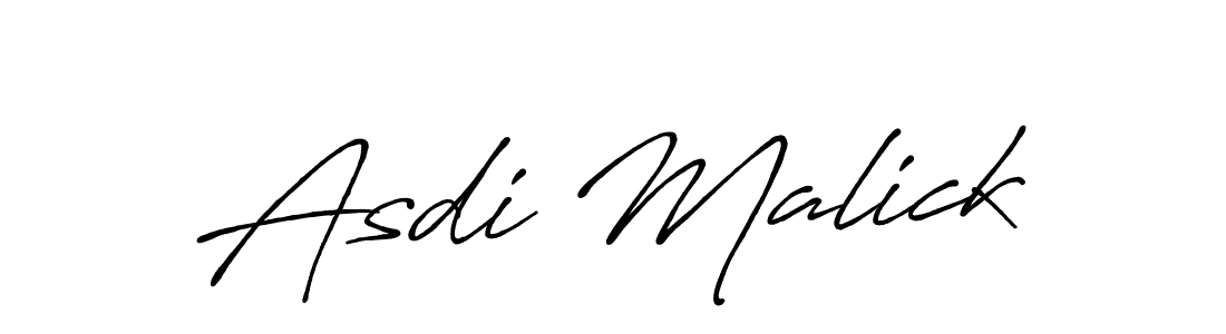 Use a signature maker to create a handwritten signature online. With this signature software, you can design (Antro_Vectra_Bolder) your own signature for name Asdi Malick. Asdi Malick signature style 7 images and pictures png