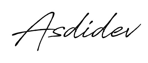 Create a personalized artistic stamp with Asdidev in Antro_Vectra_Bolder font. Perfect for visual artists, designers, and influencers. Asdidev signature style 7 images and pictures png