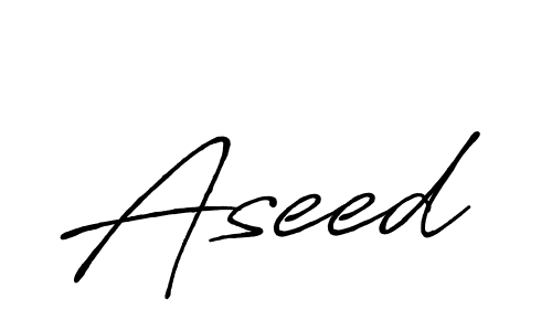 How to make Aseed name signature. Use Antro_Vectra_Bolder style for creating short signs online. This is the latest handwritten sign. Aseed signature style 7 images and pictures png