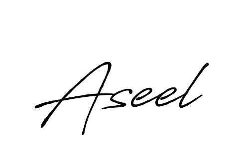 Also You can easily find your signature by using the search form. We will create Aseel name handwritten signature images for you free of cost using Antro_Vectra_Bolder sign style. Aseel signature style 7 images and pictures png