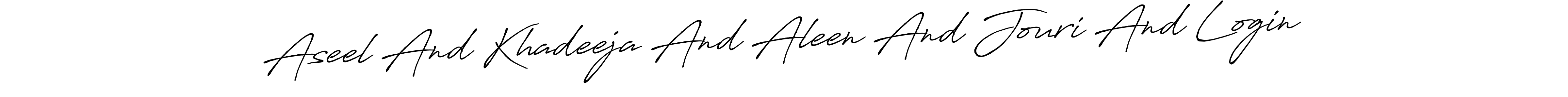 How to Draw Aseel And Khadeeja And Aleen And Jouri And Login signature style? Antro_Vectra_Bolder is a latest design signature styles for name Aseel And Khadeeja And Aleen And Jouri And Login. Aseel And Khadeeja And Aleen And Jouri And Login signature style 7 images and pictures png