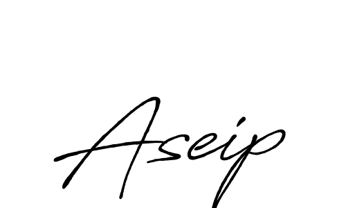 Make a beautiful signature design for name Aseip. With this signature (Antro_Vectra_Bolder) style, you can create a handwritten signature for free. Aseip signature style 7 images and pictures png