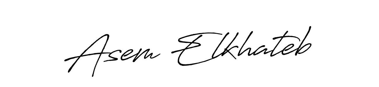 Use a signature maker to create a handwritten signature online. With this signature software, you can design (Antro_Vectra_Bolder) your own signature for name Asem Elkhateb. Asem Elkhateb signature style 7 images and pictures png