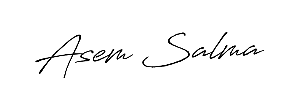 It looks lik you need a new signature style for name Asem Salma. Design unique handwritten (Antro_Vectra_Bolder) signature with our free signature maker in just a few clicks. Asem Salma signature style 7 images and pictures png