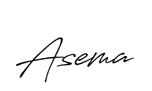 Asema stylish signature style. Best Handwritten Sign (Antro_Vectra_Bolder) for my name. Handwritten Signature Collection Ideas for my name Asema. Asema signature style 7 images and pictures png