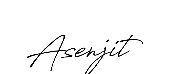 Make a beautiful signature design for name Asenjit. With this signature (Antro_Vectra_Bolder) style, you can create a handwritten signature for free. Asenjit signature style 7 images and pictures png