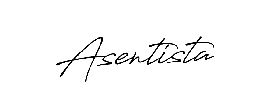 Create a beautiful signature design for name Asentista. With this signature (Antro_Vectra_Bolder) fonts, you can make a handwritten signature for free. Asentista signature style 7 images and pictures png