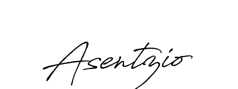 Asentzio stylish signature style. Best Handwritten Sign (Antro_Vectra_Bolder) for my name. Handwritten Signature Collection Ideas for my name Asentzio. Asentzio signature style 7 images and pictures png