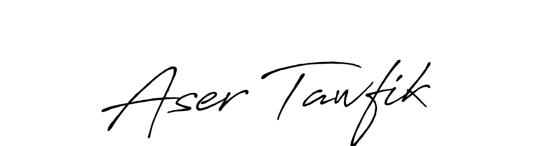 It looks lik you need a new signature style for name Aser Tawfik. Design unique handwritten (Antro_Vectra_Bolder) signature with our free signature maker in just a few clicks. Aser Tawfik signature style 7 images and pictures png
