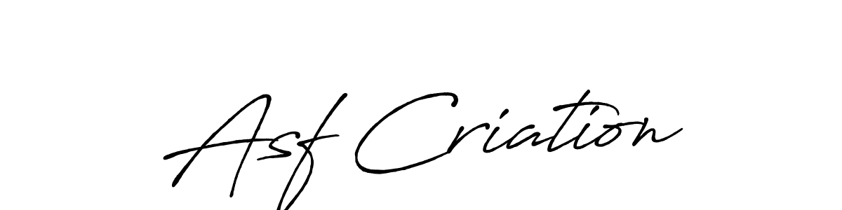 Use a signature maker to create a handwritten signature online. With this signature software, you can design (Antro_Vectra_Bolder) your own signature for name Asf Criation. Asf Criation signature style 7 images and pictures png