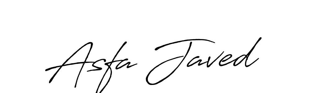 Use a signature maker to create a handwritten signature online. With this signature software, you can design (Antro_Vectra_Bolder) your own signature for name Asfa Javed. Asfa Javed signature style 7 images and pictures png