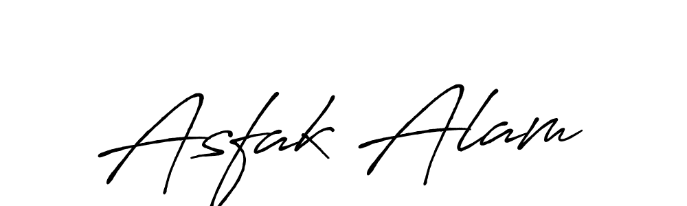 Make a beautiful signature design for name Asfak Alam. With this signature (Antro_Vectra_Bolder) style, you can create a handwritten signature for free. Asfak Alam signature style 7 images and pictures png