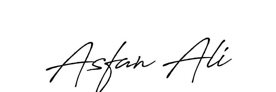 Asfan Ali stylish signature style. Best Handwritten Sign (Antro_Vectra_Bolder) for my name. Handwritten Signature Collection Ideas for my name Asfan Ali. Asfan Ali signature style 7 images and pictures png