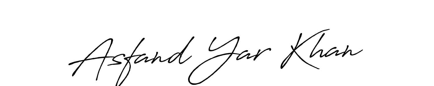 Use a signature maker to create a handwritten signature online. With this signature software, you can design (Antro_Vectra_Bolder) your own signature for name Asfand Yar Khan. Asfand Yar Khan signature style 7 images and pictures png