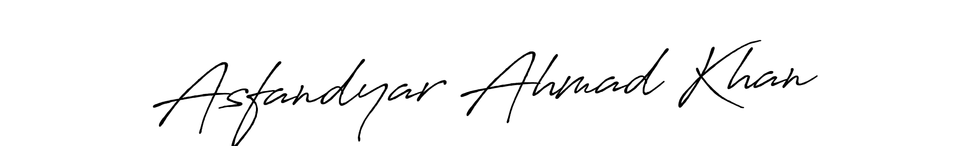 How to make Asfandyar Ahmad Khan name signature. Use Antro_Vectra_Bolder style for creating short signs online. This is the latest handwritten sign. Asfandyar Ahmad Khan signature style 7 images and pictures png