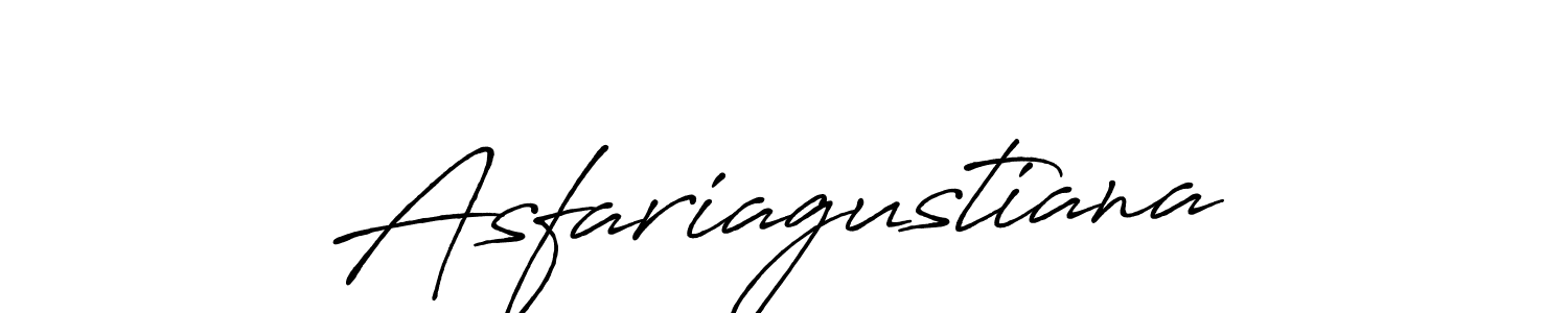 Asfariagustiana stylish signature style. Best Handwritten Sign (Antro_Vectra_Bolder) for my name. Handwritten Signature Collection Ideas for my name Asfariagustiana. Asfariagustiana signature style 7 images and pictures png