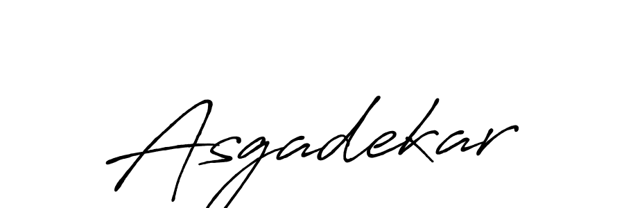 Create a beautiful signature design for name Asgadekar. With this signature (Antro_Vectra_Bolder) fonts, you can make a handwritten signature for free. Asgadekar signature style 7 images and pictures png