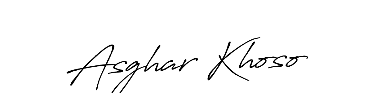 Also we have Asghar Khoso name is the best signature style. Create professional handwritten signature collection using Antro_Vectra_Bolder autograph style. Asghar Khoso signature style 7 images and pictures png
