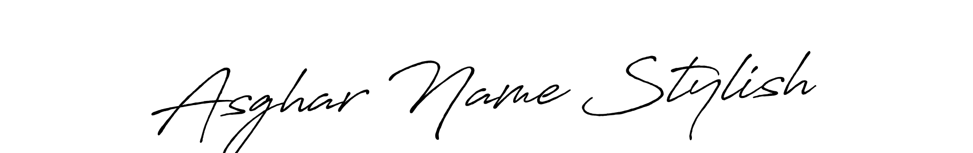 Make a beautiful signature design for name Asghar Name Stylish. Use this online signature maker to create a handwritten signature for free. Asghar Name Stylish signature style 7 images and pictures png