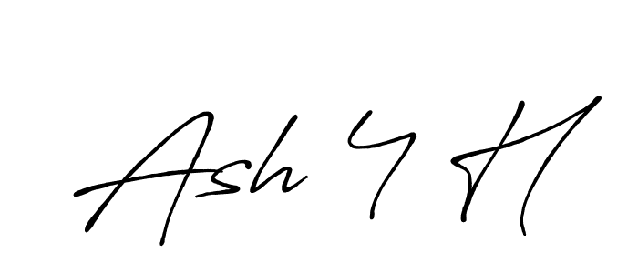 Also we have Ash 4 H name is the best signature style. Create professional handwritten signature collection using Antro_Vectra_Bolder autograph style. Ash 4 H signature style 7 images and pictures png