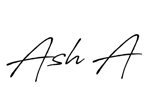 It looks lik you need a new signature style for name Ash A. Design unique handwritten (Antro_Vectra_Bolder) signature with our free signature maker in just a few clicks. Ash A signature style 7 images and pictures png