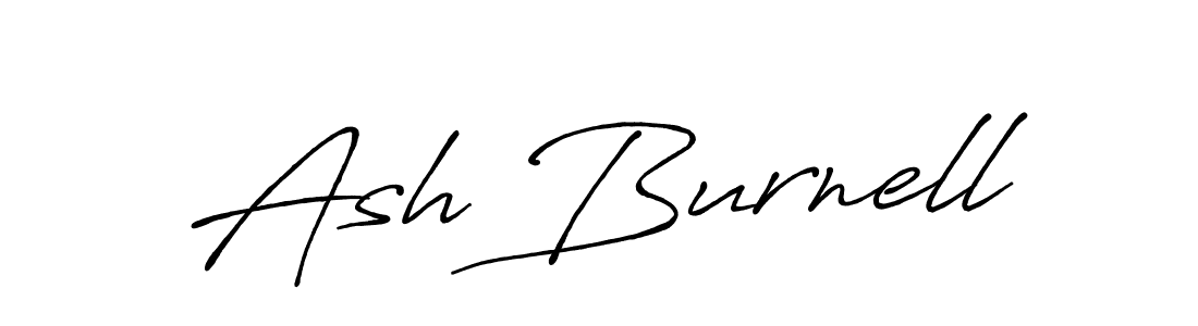 How to make Ash Burnell name signature. Use Antro_Vectra_Bolder style for creating short signs online. This is the latest handwritten sign. Ash Burnell signature style 7 images and pictures png