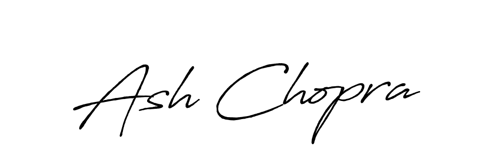 Create a beautiful signature design for name Ash Chopra. With this signature (Antro_Vectra_Bolder) fonts, you can make a handwritten signature for free. Ash Chopra signature style 7 images and pictures png