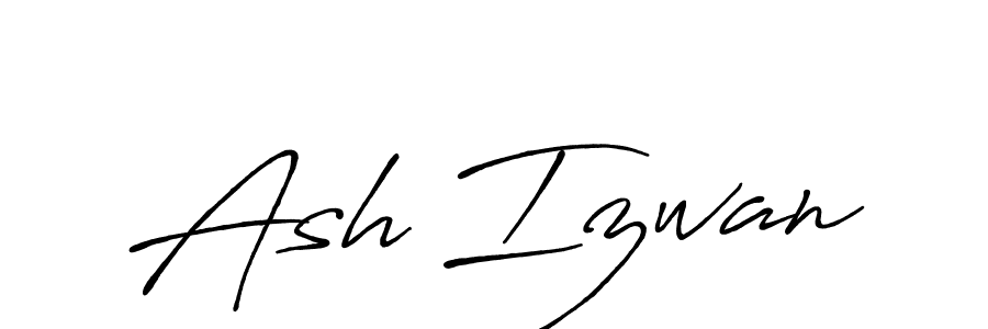 Antro_Vectra_Bolder is a professional signature style that is perfect for those who want to add a touch of class to their signature. It is also a great choice for those who want to make their signature more unique. Get Ash Izwan name to fancy signature for free. Ash Izwan signature style 7 images and pictures png