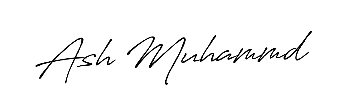 Similarly Antro_Vectra_Bolder is the best handwritten signature design. Signature creator online .You can use it as an online autograph creator for name Ash Muhammd. Ash Muhammd signature style 7 images and pictures png
