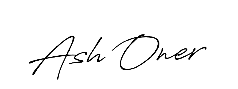 You should practise on your own different ways (Antro_Vectra_Bolder) to write your name (Ash Oner) in signature. don't let someone else do it for you. Ash Oner signature style 7 images and pictures png