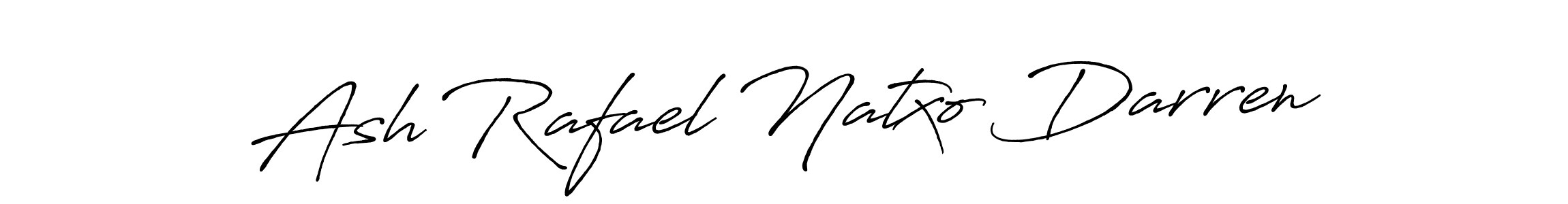 Antro_Vectra_Bolder is a professional signature style that is perfect for those who want to add a touch of class to their signature. It is also a great choice for those who want to make their signature more unique. Get Ash Rafael Natxo Darren name to fancy signature for free. Ash Rafael Natxo Darren signature style 7 images and pictures png