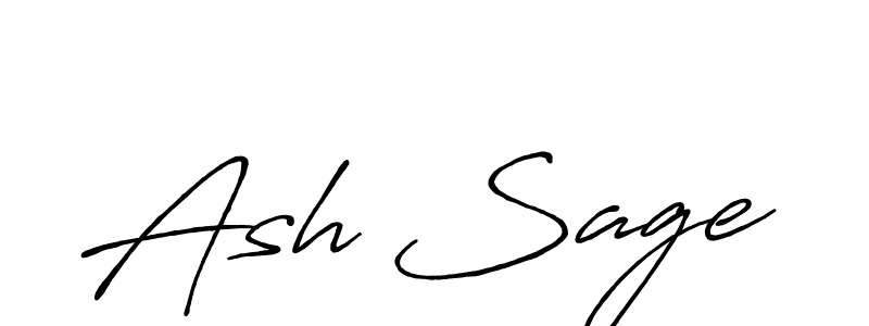 Make a beautiful signature design for name Ash Sage. Use this online signature maker to create a handwritten signature for free. Ash Sage signature style 7 images and pictures png