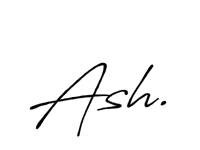 if you are searching for the best signature style for your name Ash.. so please give up your signature search. here we have designed multiple signature styles  using Antro_Vectra_Bolder. Ash. signature style 7 images and pictures png