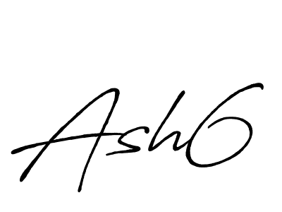 Ash6 stylish signature style. Best Handwritten Sign (Antro_Vectra_Bolder) for my name. Handwritten Signature Collection Ideas for my name Ash6. Ash6 signature style 7 images and pictures png